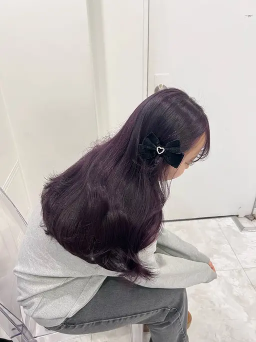 前髪カット💗+ダブルカラー💗+炭酸スパ💗