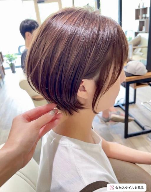 いざみんなと差別化‼️ショートボブ✖️暖色カラーコース🩷