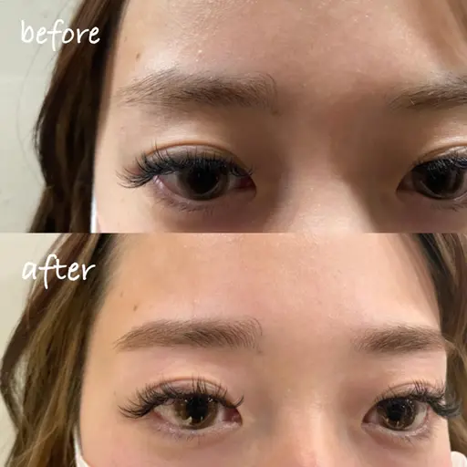 ハリウッドアイブロウリフト風&Wax脱毛