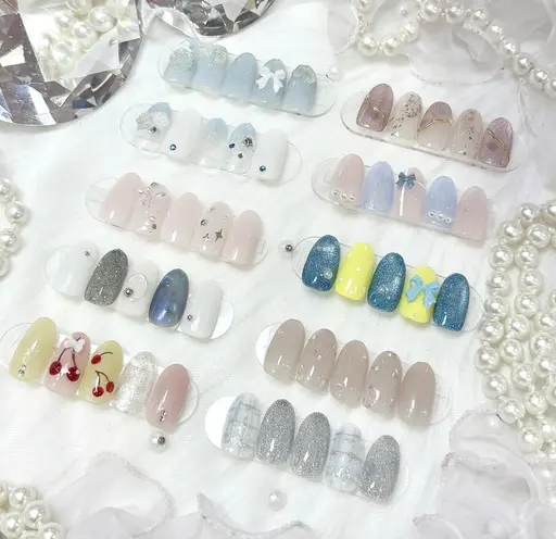 🔰口コミ記入必須【Jr】HAND⭐️オフなし⭐️🌸 梅雨・初夏ネイル🌻🩵
