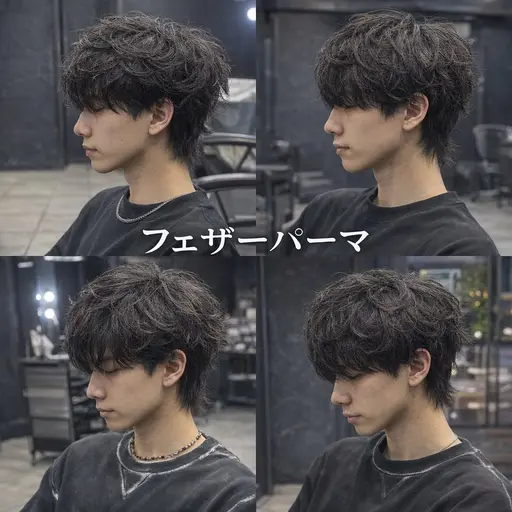 【2日限定残り1人】メンズカット+フェザーパーマ⚠️当店ご来店頂いたことがない方限定⚠️