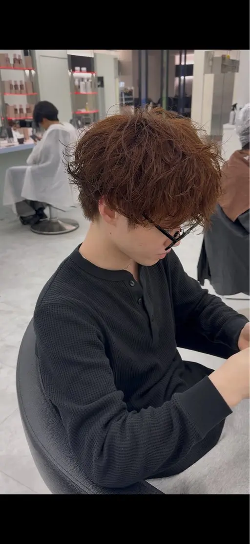 🔥ラクにキマるパーマ🔥似合わせカット✂️+無造作パーマ