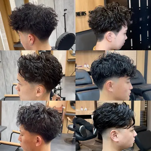 【💈短髪、直毛の方必見✨】ミニモ限定✨ショートパーマ×カット(テーパーフェード可)¥15000→¥13500