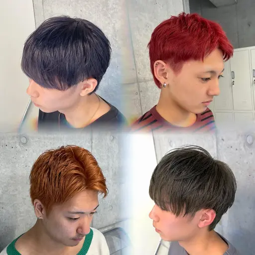 【男性人気No.1👑】メンズカット➕ダブルカラー➕1STEPトリートメント👦🏻リタッチも可◎〈#韓国風#髪質改善〉