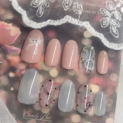 🎀【ご新規様限定】2本デザイン(オフ込み)オフィスネイル・大人可愛い♡/モニター価格