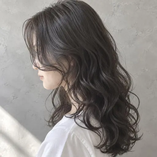 《潤い質感♪》カット＋潤い水パーマ＋トリートメント無料　¥3000