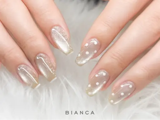 【オフあり】ハンド💅🏻ちゅるちゅるマグネットorミラーネイル*.+ﾟ パラジェル変更可🙆🏻‍♀️