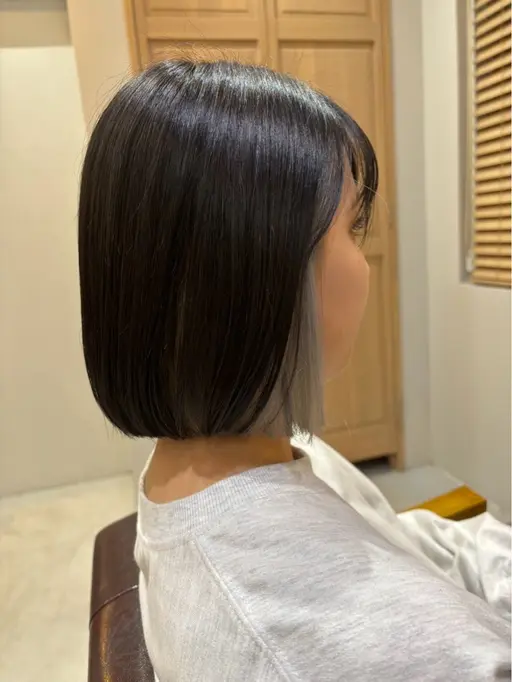 インナーカラー+トリートメント◎ケアブリーチ使用🙂↕️予約リクエストのみ受付ております!