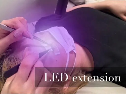 LEDエクステ🤍【100本】¥1500