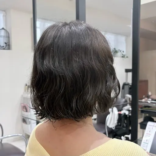 スタイリングが楽になる.ᐟ.ᐟ整えカット+ボブパーマ