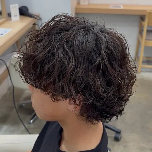 【初パーマ人気🔥】メンズ波巻きパーマ🌊