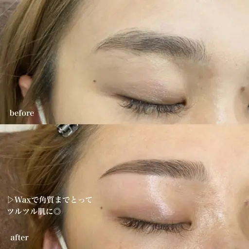☆〈美眉〉アイブロウwax（間引き＆毛量調整）【メイク付き】￥6600⇒￥3980(メンズ+550円）