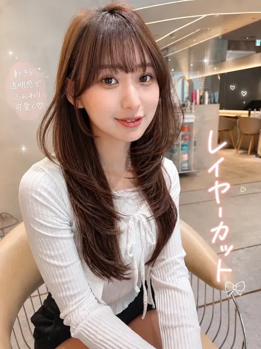 🉐無料レイヤーカット+シャンプートリートメント付き