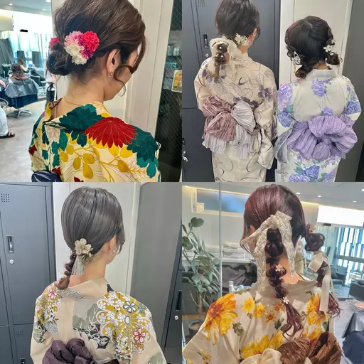 《🏮夏祭りや花火大会にオススメ🎇》【女性・平日限定】👘浴衣着付け👘➕ヘアセット🌻