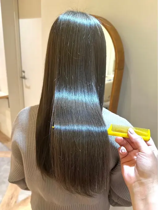 👼🏻🍨💞本日限定💞👼🏻🍨【縮毛卒業髪質改善】透明感カラー➕トリートメント／大宮