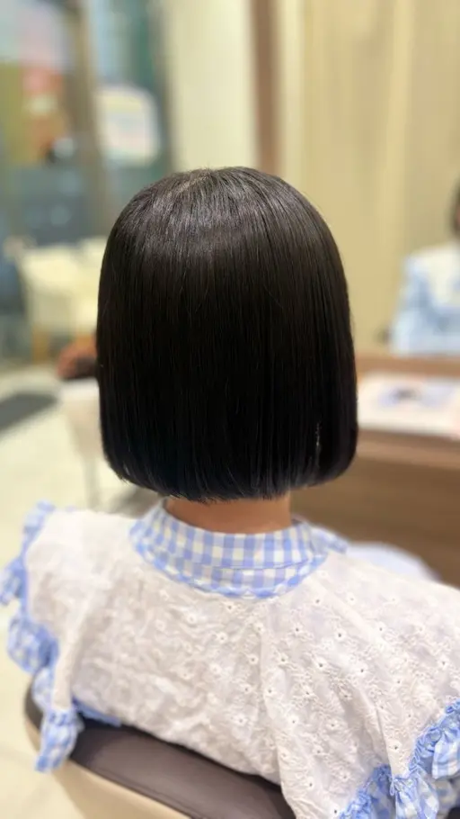 ✂️【ボブカットモデル】👧🏻🩵 【すぐ予約不可❌1番下の予約リクエストからお願いします】