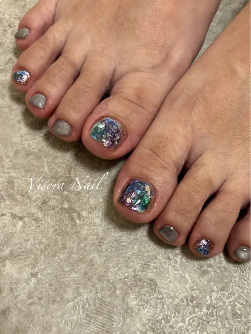 アート4本フットネイル(フット・オフ込み)