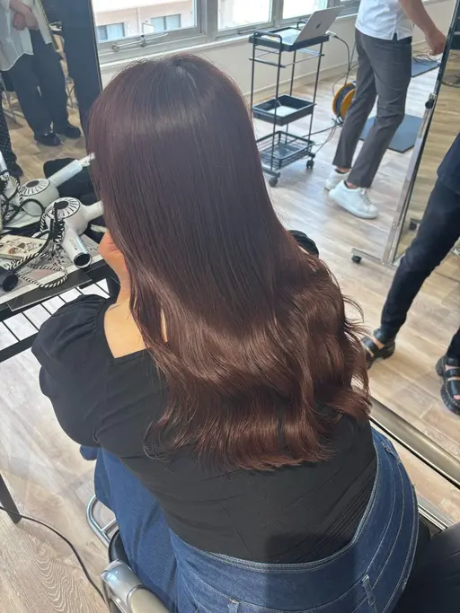 コテ巻き風パーマ