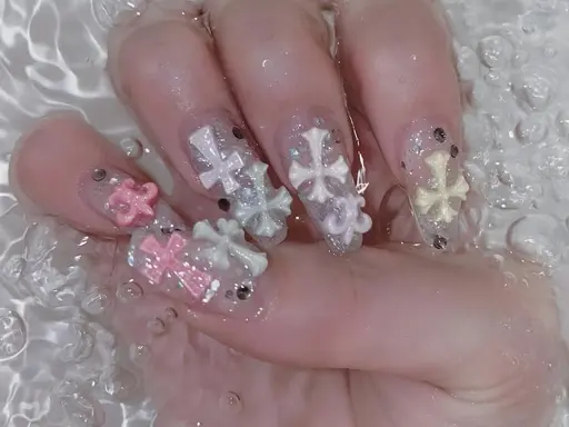 口コミ投稿で特別価格⭐自爪持ち込みデザイン×限定パーツ付け放題