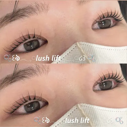 :)上下まつ毛パーマモデル🧁(30分と記載がごさいますが90​〜​120分の施術となります)