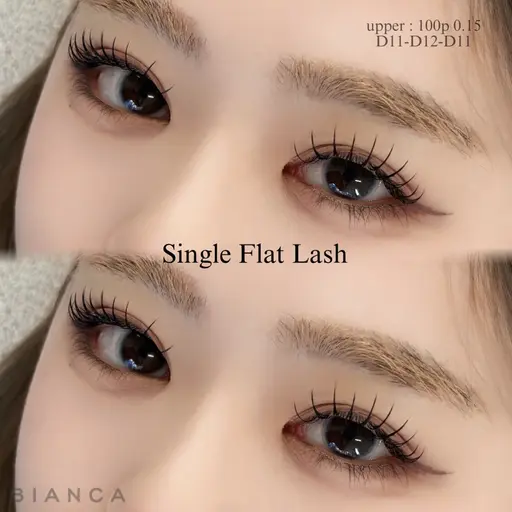 【4月限定】❣️話題のLEDまつエク❣️フラットラッシュ100本/渋谷