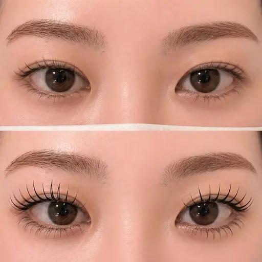 (モデル様メニュー）まつ毛エクステxまつ毛パーマ※エクステ装着後にパーマ‪🎀🪄ꕀ𖤐 ̖́-‬