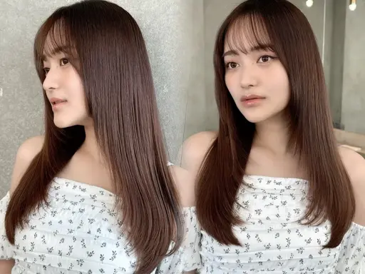 【当日限定‼️】全体カット❣️+透明感カラー💫+高保湿トリートメント🫧>口コミ投稿で超音波トリートメント‼️