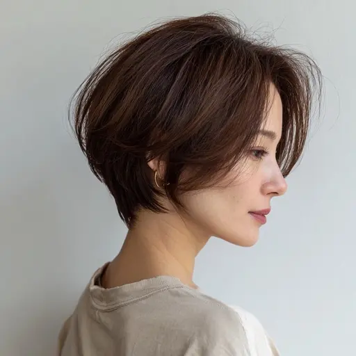 4月限定✨大人ショート｜美肌カラー×小顔カット◎