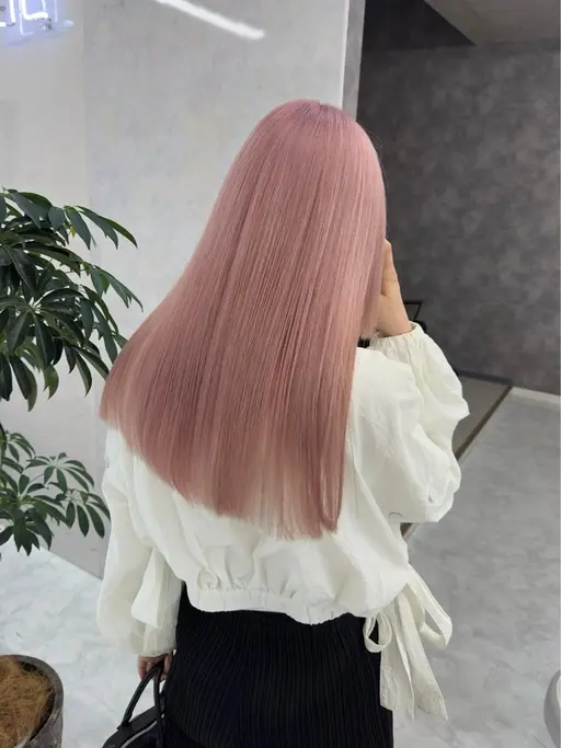 ⌇人気No.1👑💗⌇迷ったらコレ!!《🎀ダブルカラー🎀》【全体ブリーチ➕全体カラー➕ケアトリートメント】