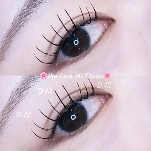 【ミニモモデル様限定価格】🌸フラットラッシュ 80本保証🌸