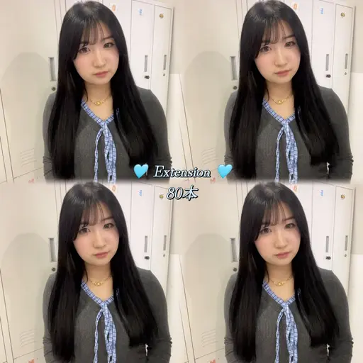 💗🦋当日限定🦋💗シールエクステ80本+メンテナンスカット✂︎ 【100%バージン毛✨️】