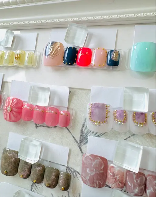 ハンドネイルワンカラー➕フットネイルワンカラー✨