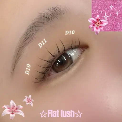 🎀【フラットラッシュ60~80本】🎀              オフあり🙆🏼‍♀️ ［八王子/マツエク］