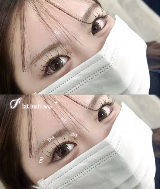 🎀 ※オフ不可【フラットラッシュ60​〜​80本】［八王子］