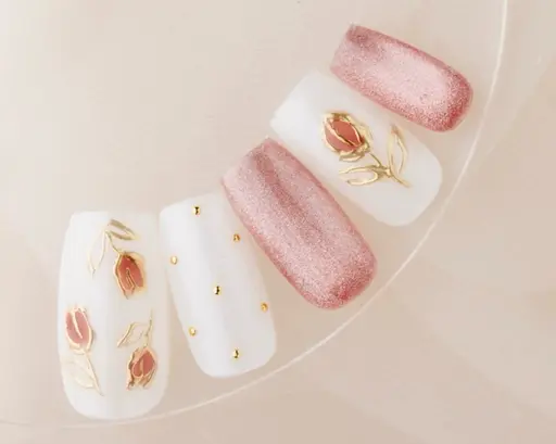 【オフなし】春デザインネイル🌸※5種類のデザインサンプルからお選びいただけます（カラーなどの変更は要相談）