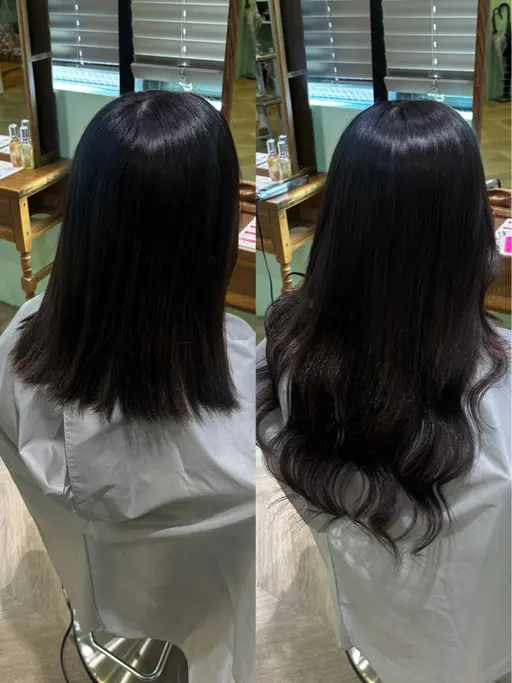 🫧🎀5名様限定🎀🫧人毛シールエクステ長さだし80本＋調整カット付き！