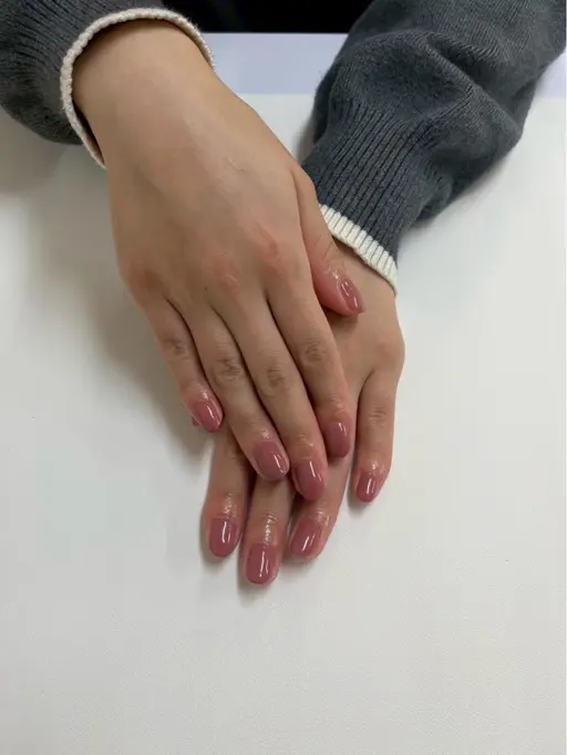 ハンドネイル　ワンカラー