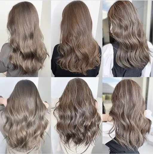 撮影用モデルコテ巻きパーマ