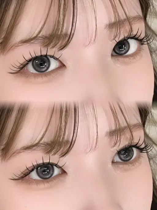 4/25 本日すぐ予約⭕️10:00~❣️オフ有り無しフラットラッシュエクステモデル(⚠️100~130)