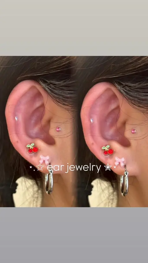 《イベント前におすすめ🩵》耳つぼジュエリー 6粒.⋆𝜗𝜚