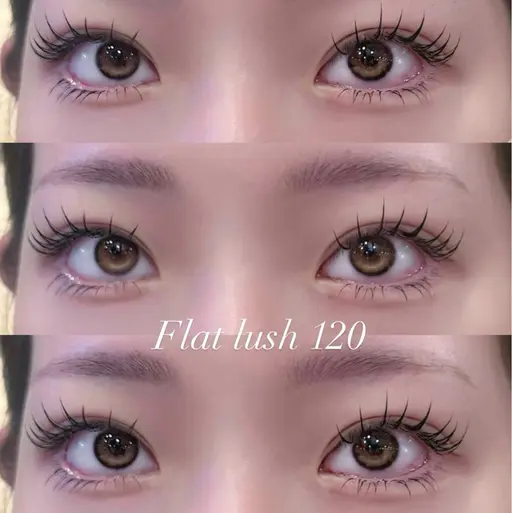 【⠀持続力up⤴️✨️ 】LEDグルーフラットラッシュ120本￥6000円140本￥6500円