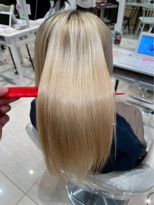 【酸性ストレート】髪質改善酸性ストレート+クイックトリートメント