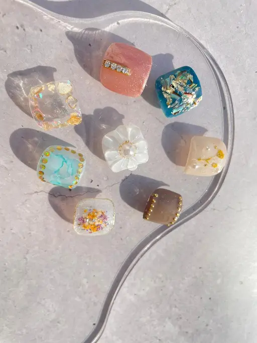 (初回他店オフ/ケア込)親指アートコース🍼🌞