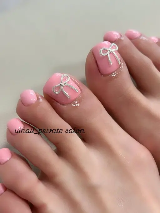 🧸ミニモ限定【Foot】ワンカラー/ラメグラデーション（オフ,ケア込） ¥6,350→¥5,350