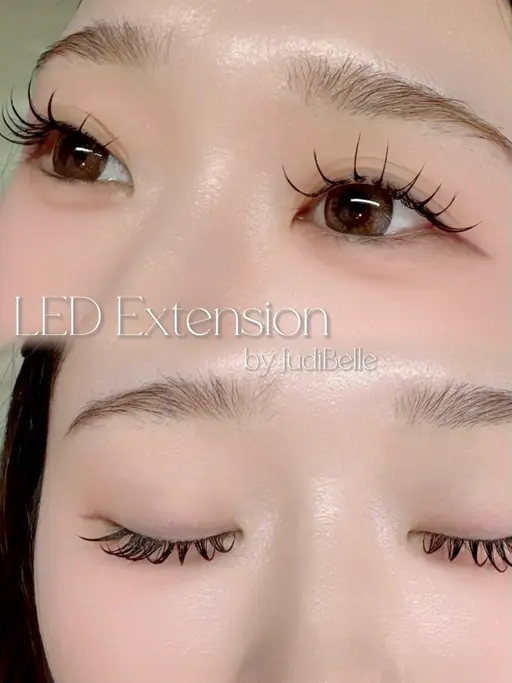 ✨️持ち通常2倍✨LEDエクステ/フラットラッシュ100本【仕上がりコーティング付き】