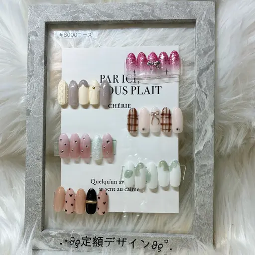 .⋆𝜗𝜚定額デザイン.⋆𝜗𝜚￥8000コース(ソフトジェルオフ込み)