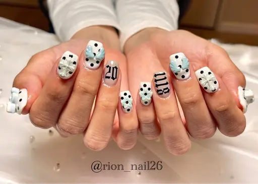 【90分持ち込みコース】有料パーツ合計10個まで❤️🔥画像持ち込み🙆♀️パーツ&アート込み💖