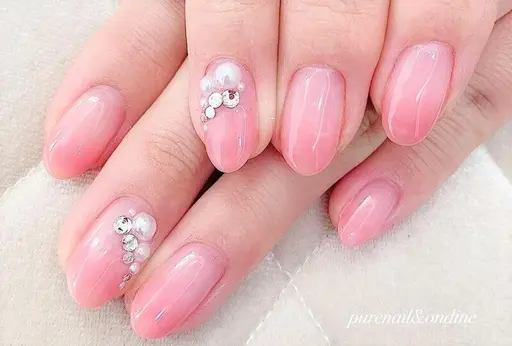 限定 [美フォルム」ジェル グラデorフレンチ《オフ無し》フィルイン施術