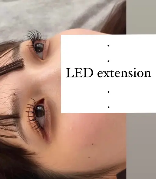 エクステ100本🌈【LEDエクステ/フラットラッシュに変更可能】土日祝＋¥500【研修生は担当いたしません】