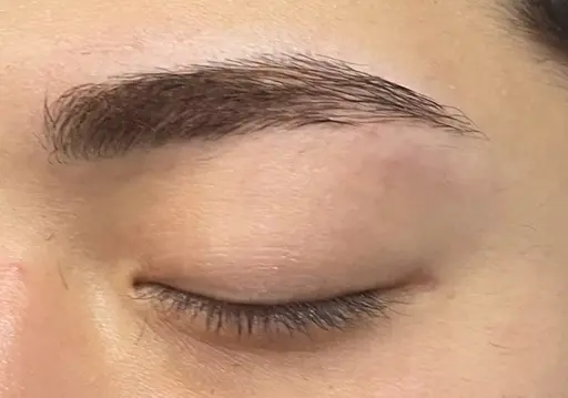 眉毛ワックス脱毛練習モデル